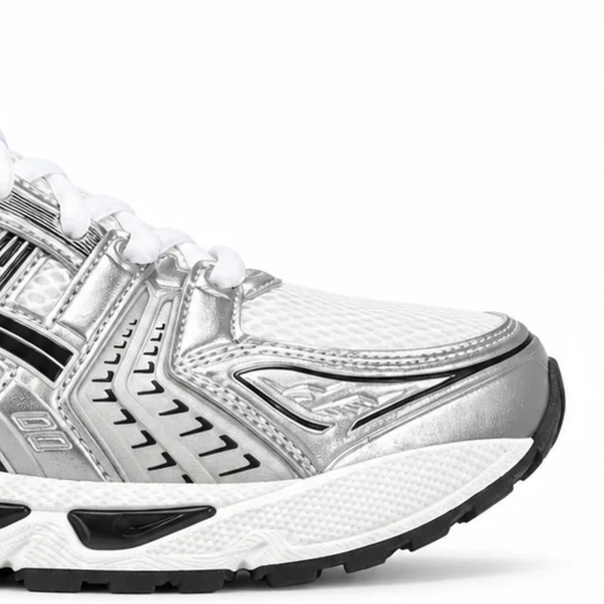Asics Kayano 14 Prata e Preto - biqueira
